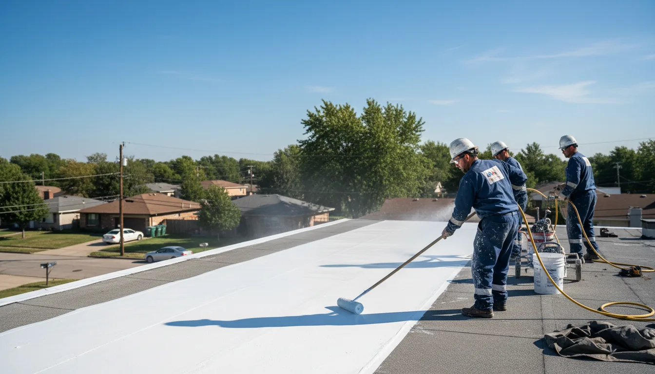 Commercial roof coating in Bowmansville, PA near me